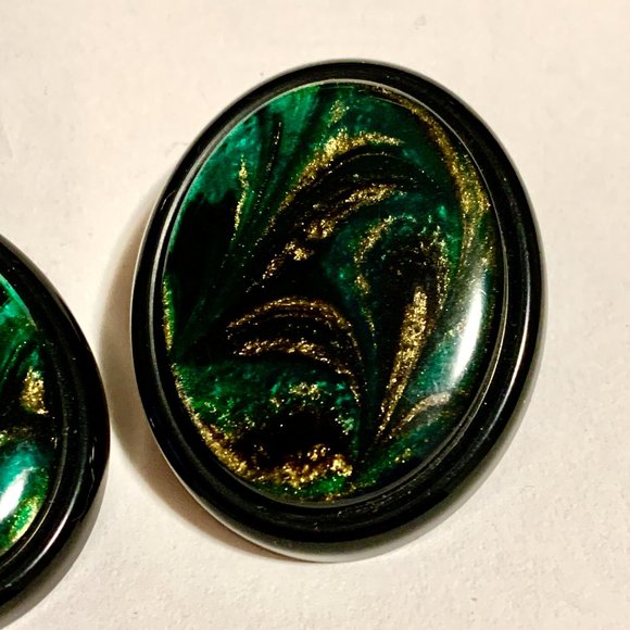 💝Vintage Made In Italy Clip On Earrings Retro - Picture 3 of 5